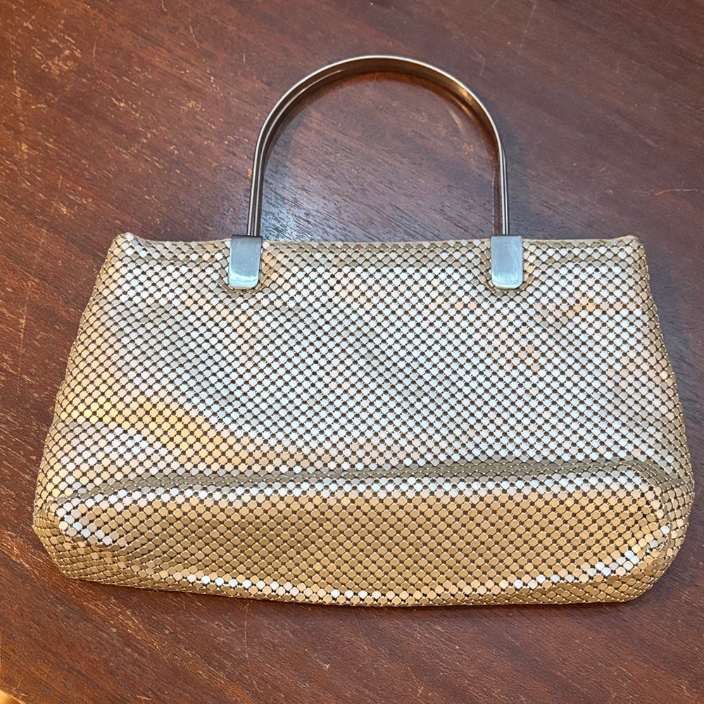 Vintage The Limited Elegant Gold Mesh Women's Handbag